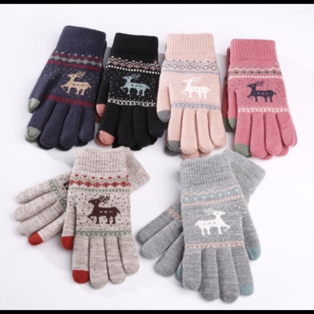 Retro Deer Gloves